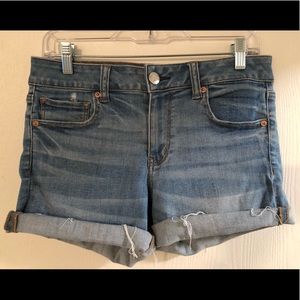 American Eagle Midi Denim Shorts